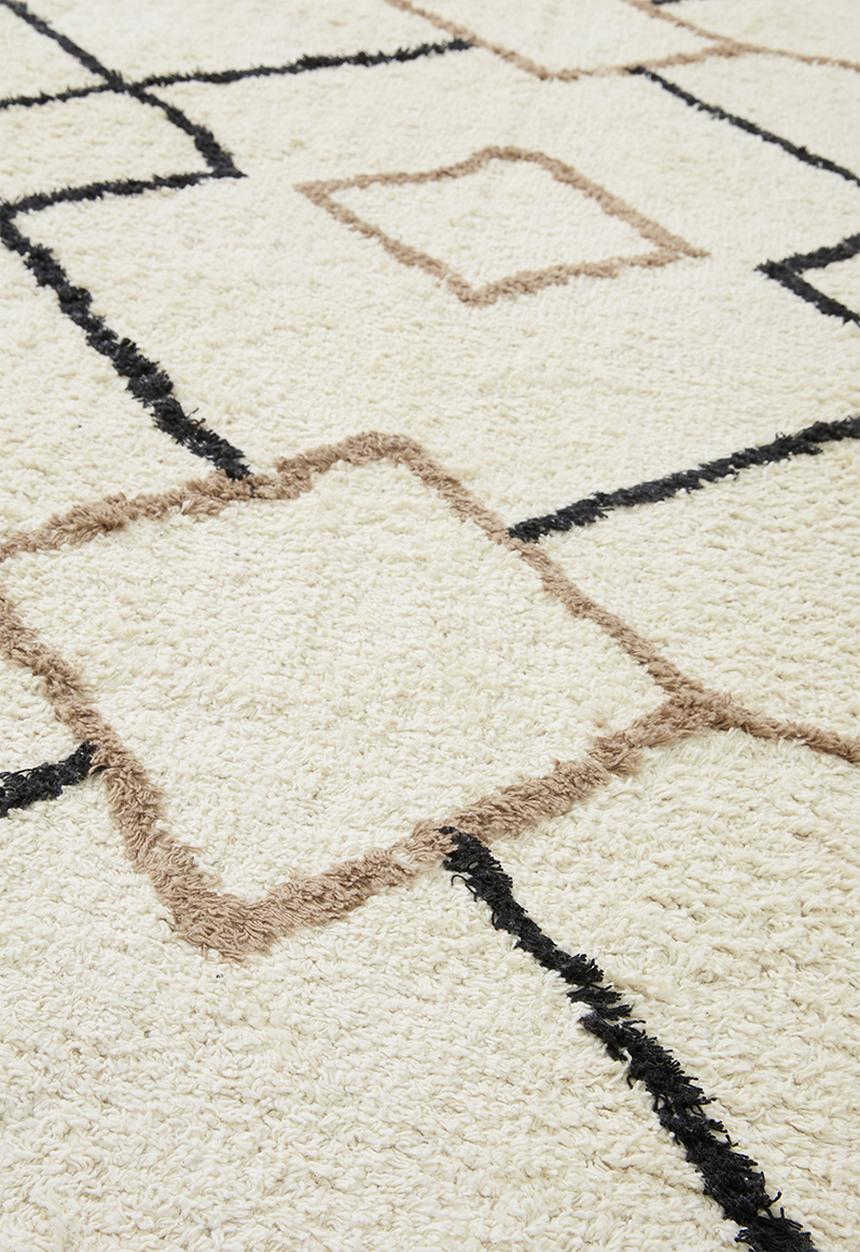 Sixth Floor - Atacama tufted rug - natural & black