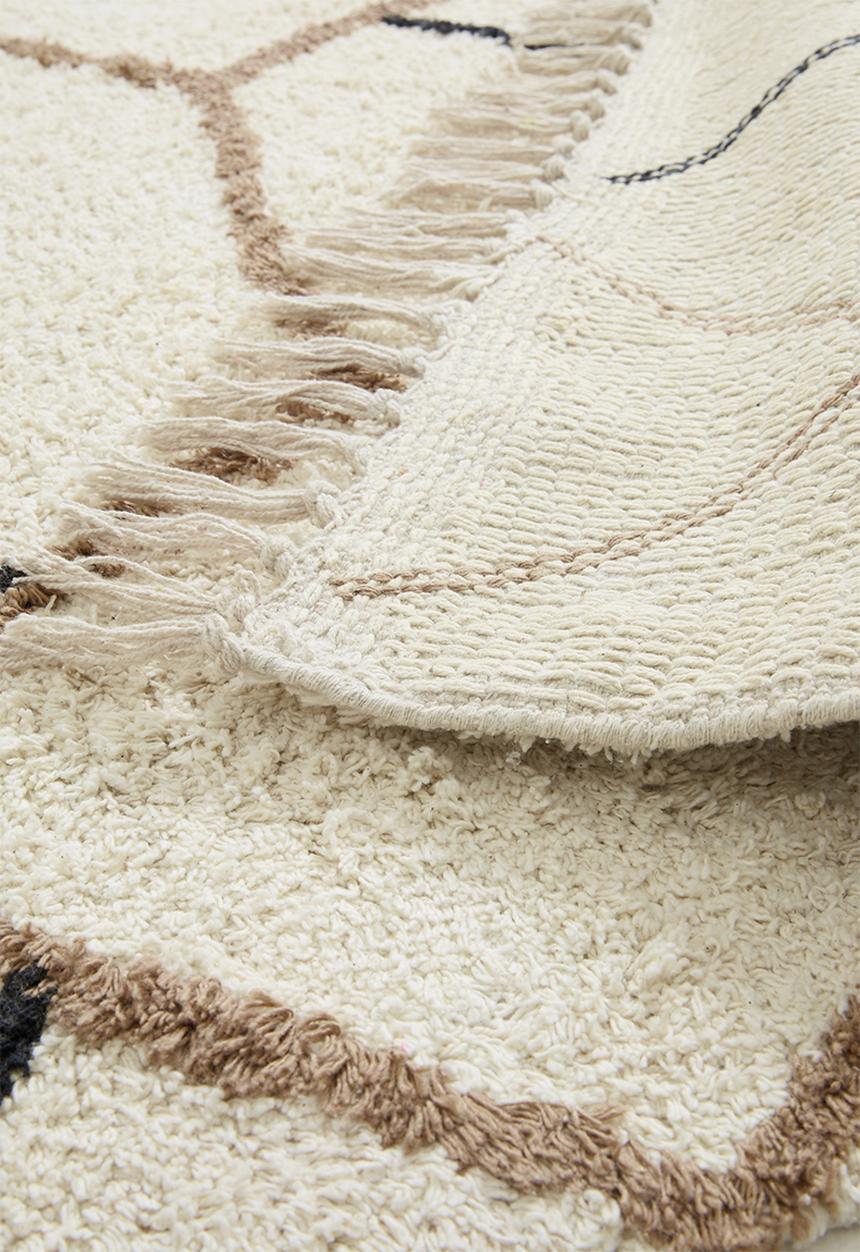 Sixth Floor - Atacama tufted rug - natural & black