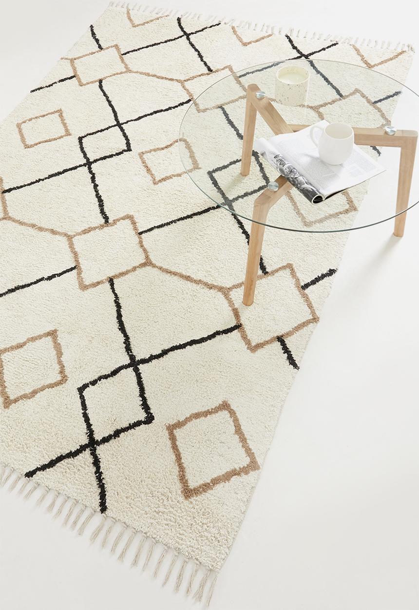 Sixth Floor - Atacama tufted rug - natural & black
