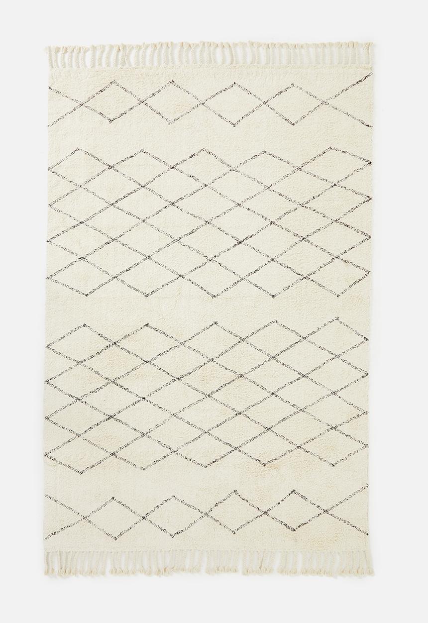 Sixth Floor - Nairi cotton tufted rug - cream