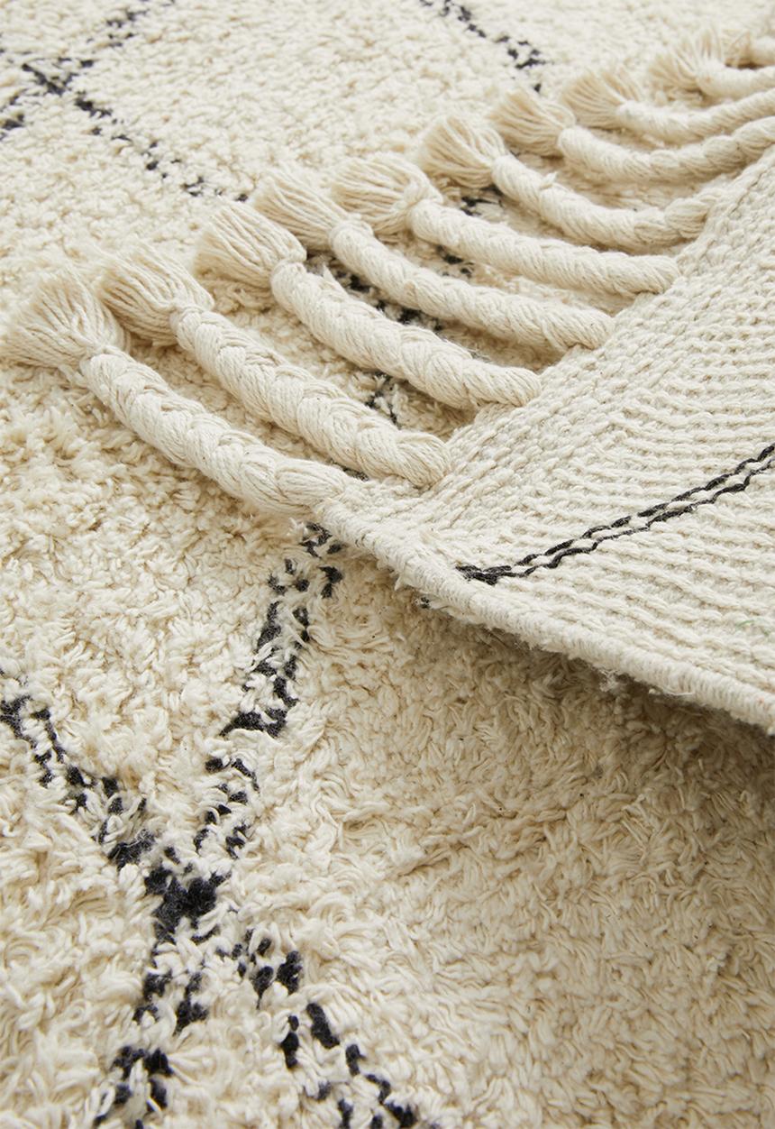 Sixth Floor - Nairi cotton tufted rug - cream