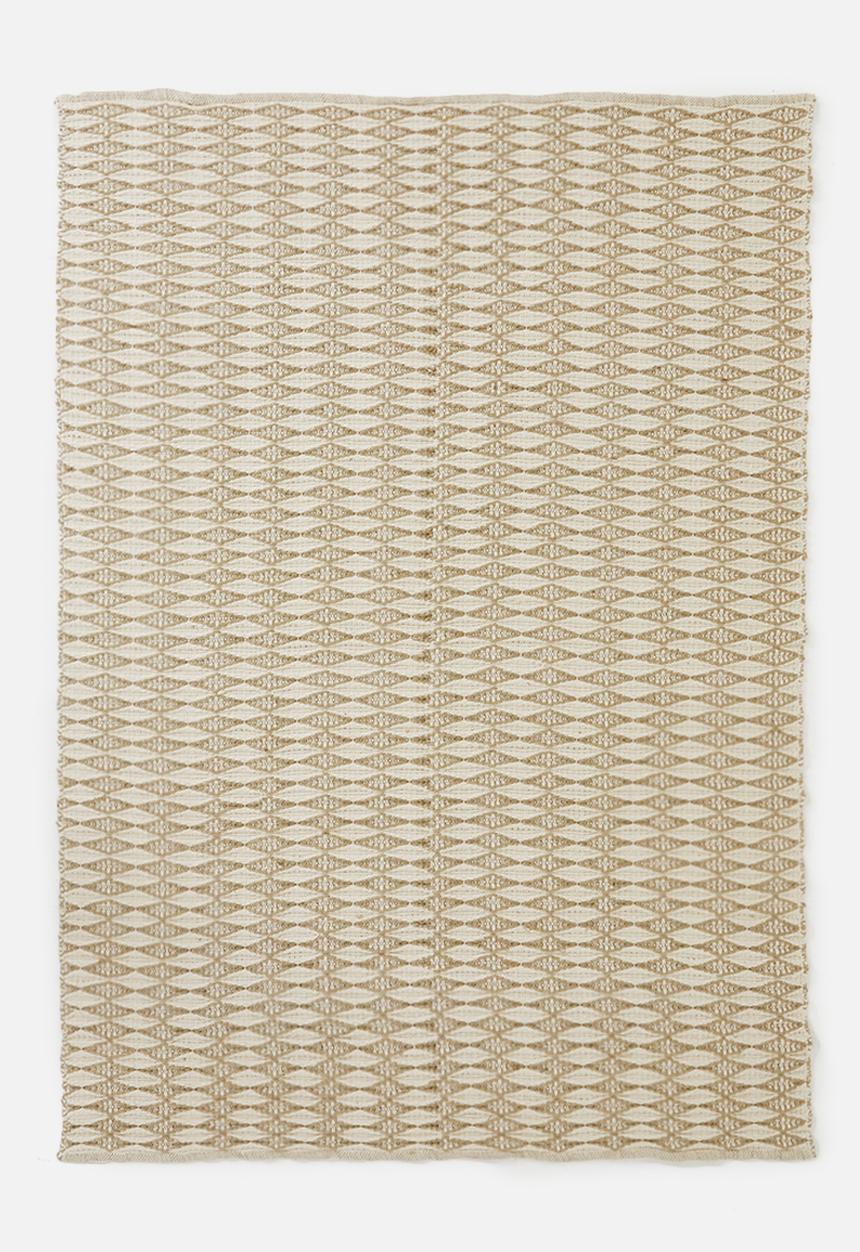 Sixth Floor - Marcie jute rug - natural & white