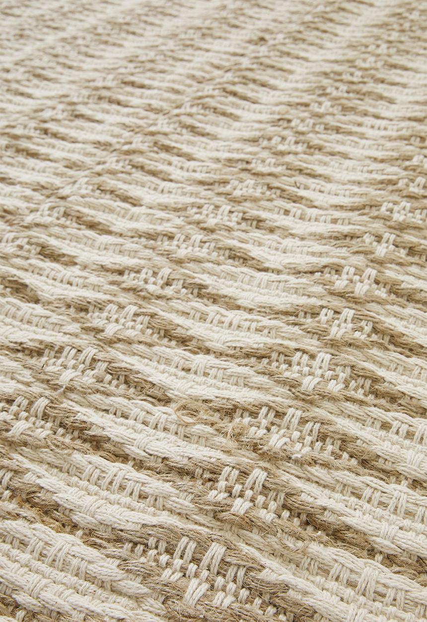Sixth Floor - Marcie jute rug - natural & white