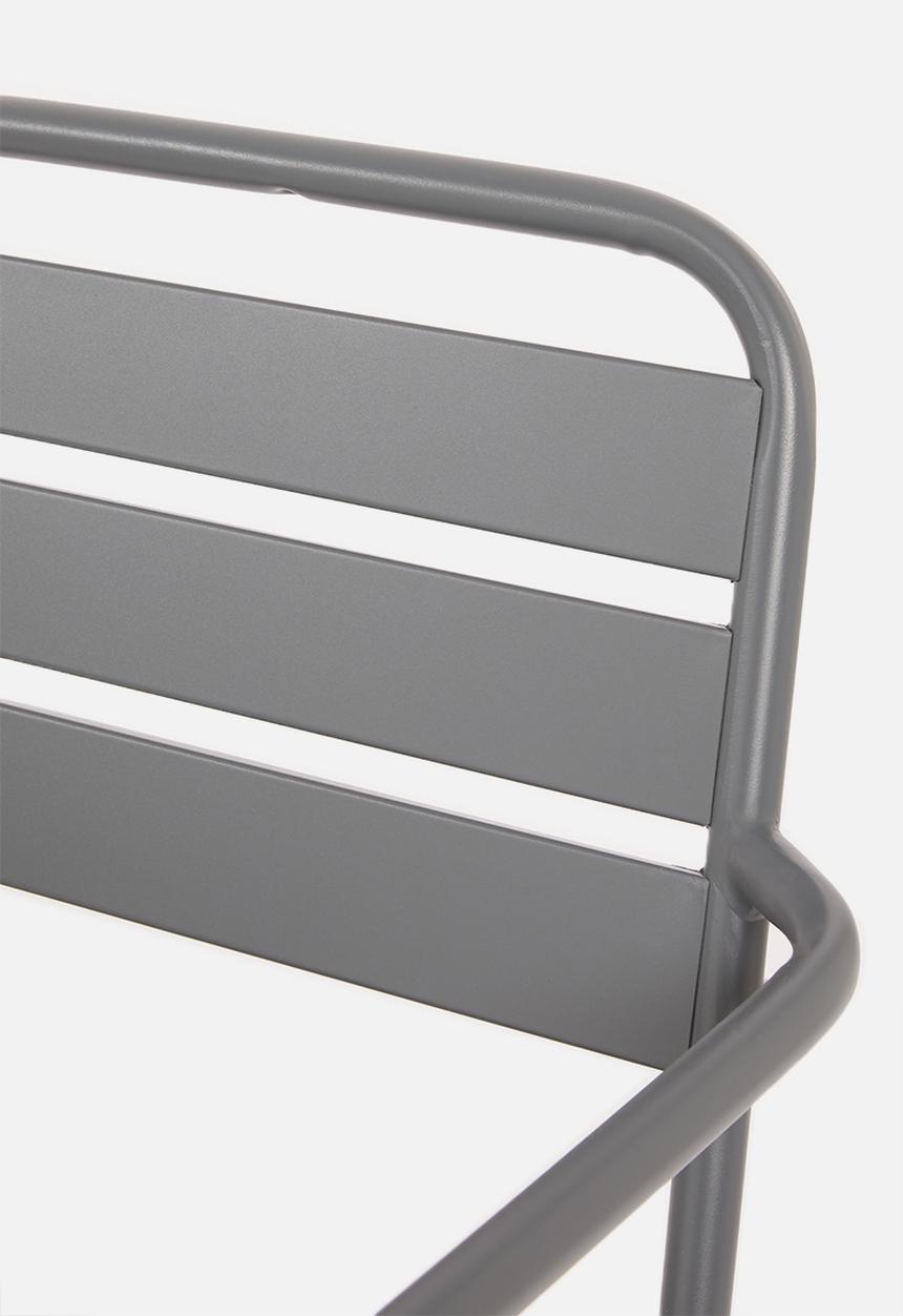 H&S - Steel furniture set - grey
