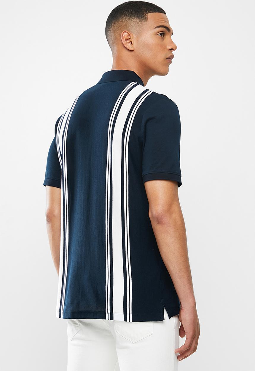 MANGO - Polo shirt rafa - navy & white 