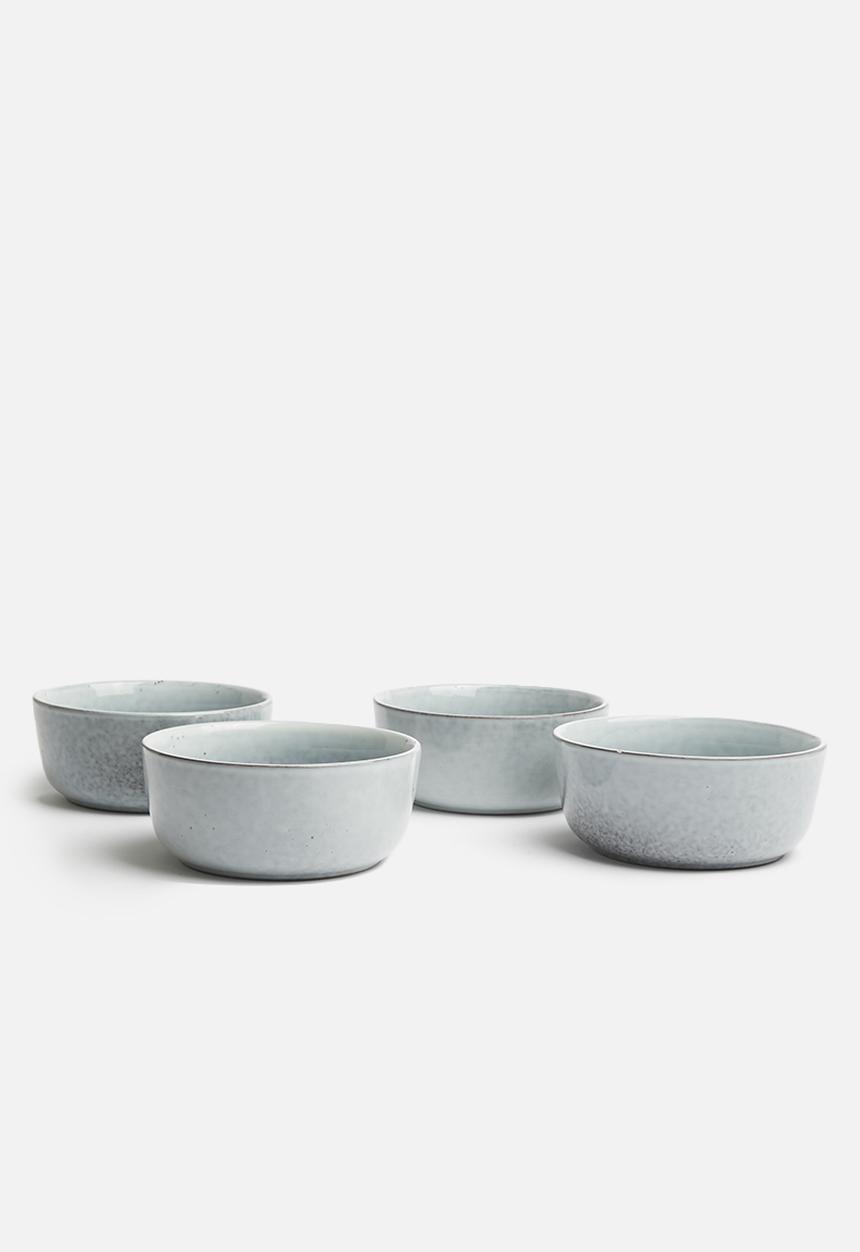 Excellent Houseware - Glazed 16pce dinnerware set - grey