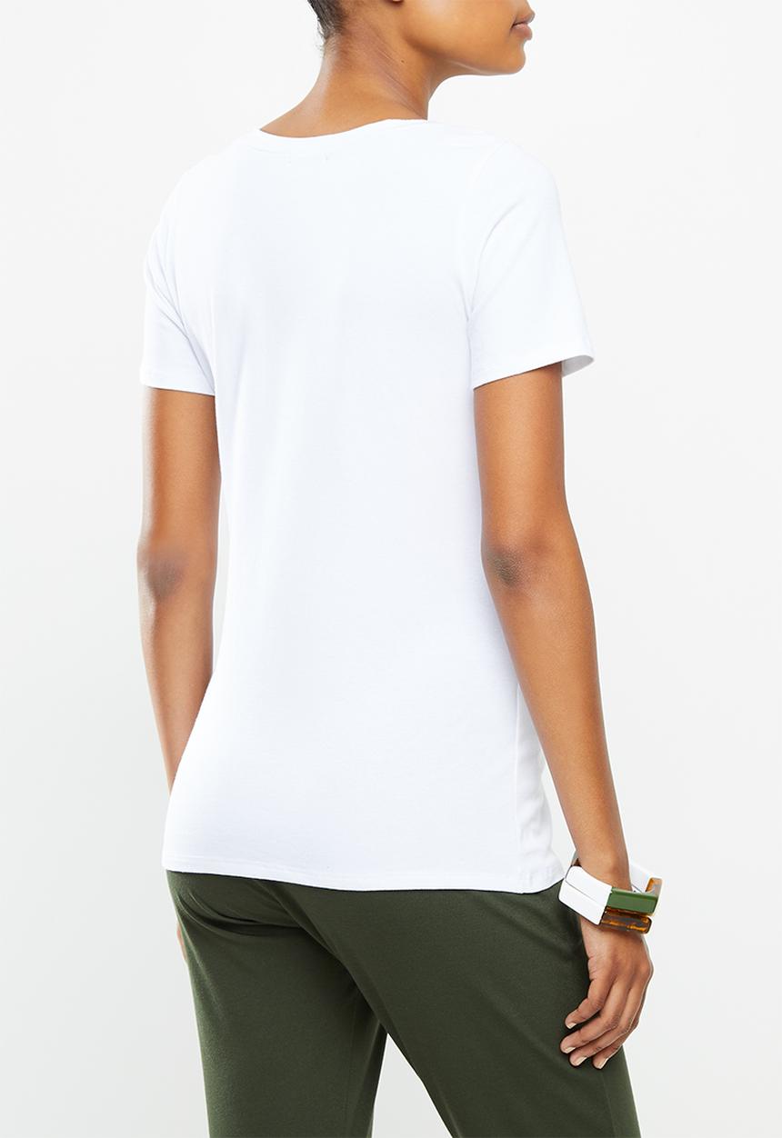 edit Maternity - 2 Pack maternity fitted tees - white & black