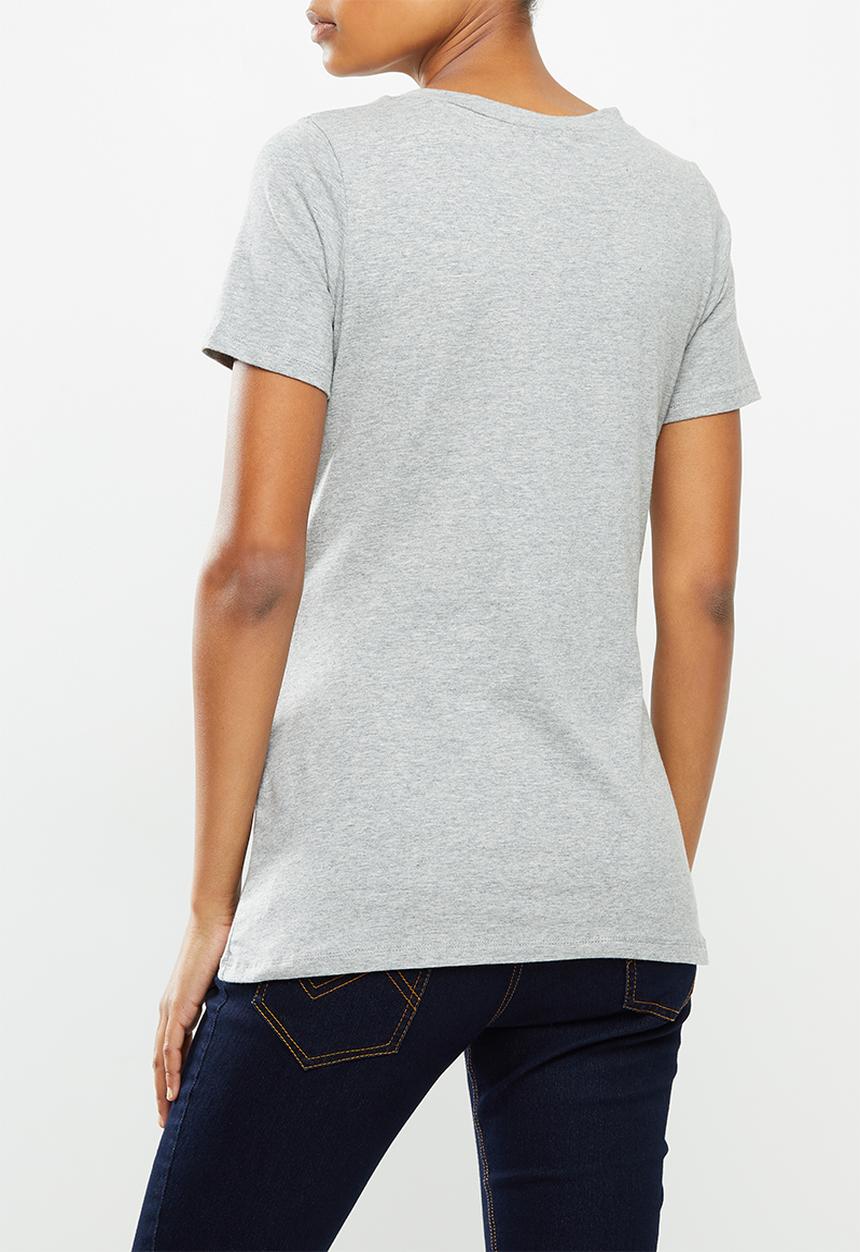 edit Maternity - 2 Pack maternity fitted tees - navy & grey 