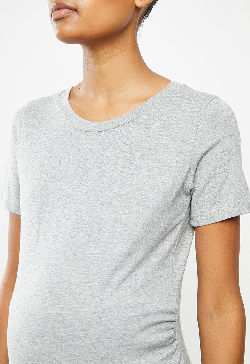 edit Maternity - 2 Pack maternity fitted tees - navy & grey 