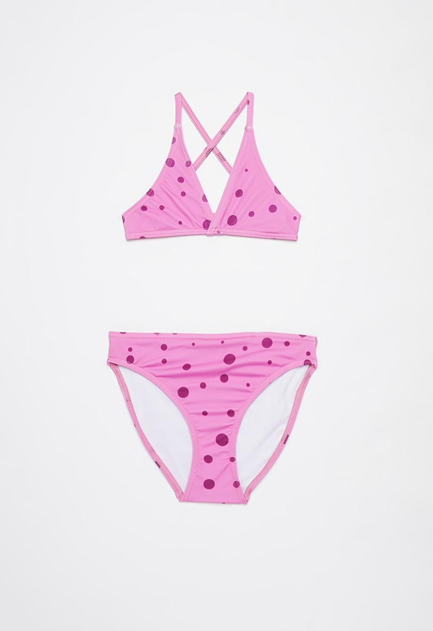 Rebel Republic - Girls polka dot bikini - pink