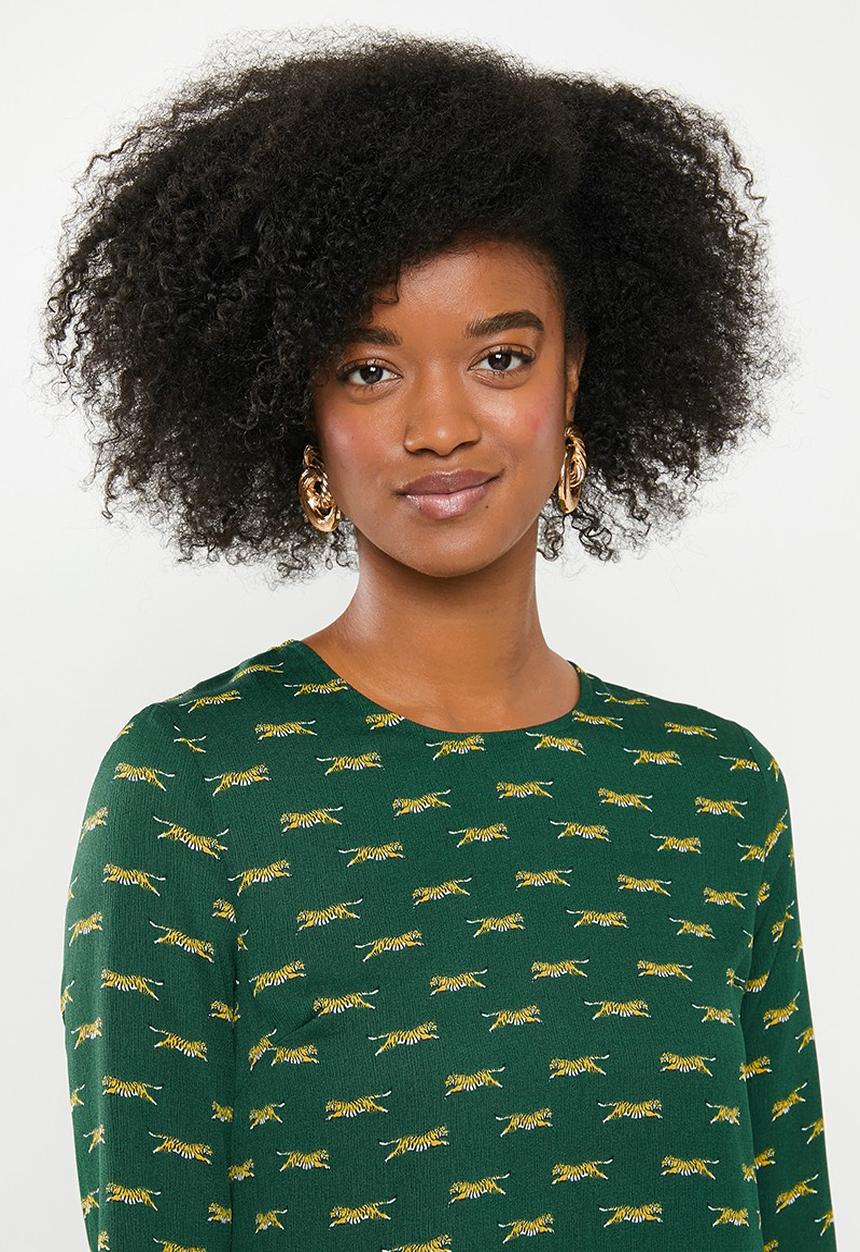 Glamorous - Tiger tunic - green