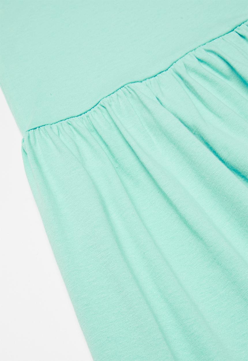 Pop Candy - Girls 2 pack short sleeve dress - mint & grey