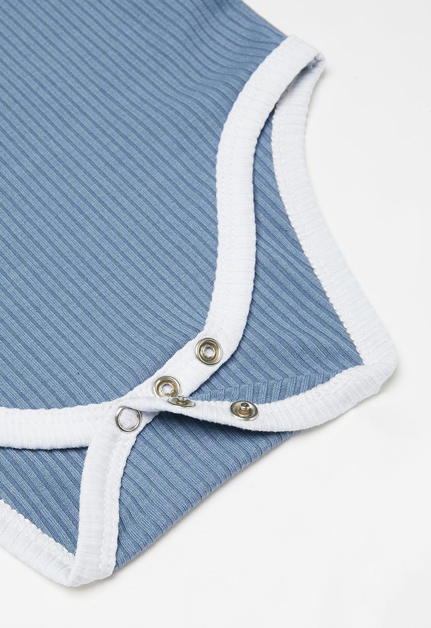 Baby Star - 2 Piece ribbed set - blue