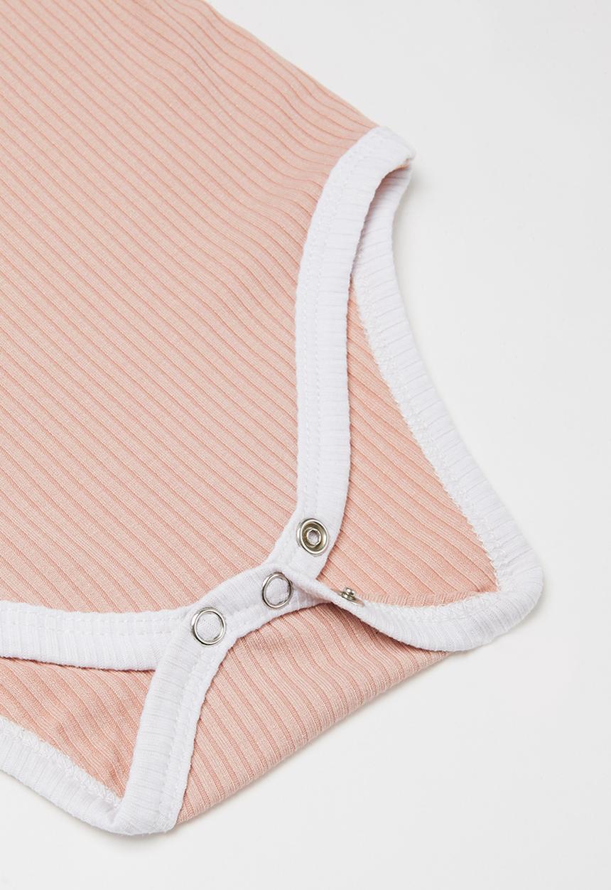 Baby Star - 2 piece ribbed set - pink