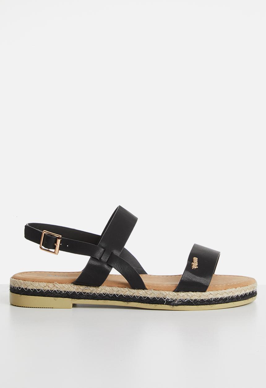 Plum - Katie sandal - black