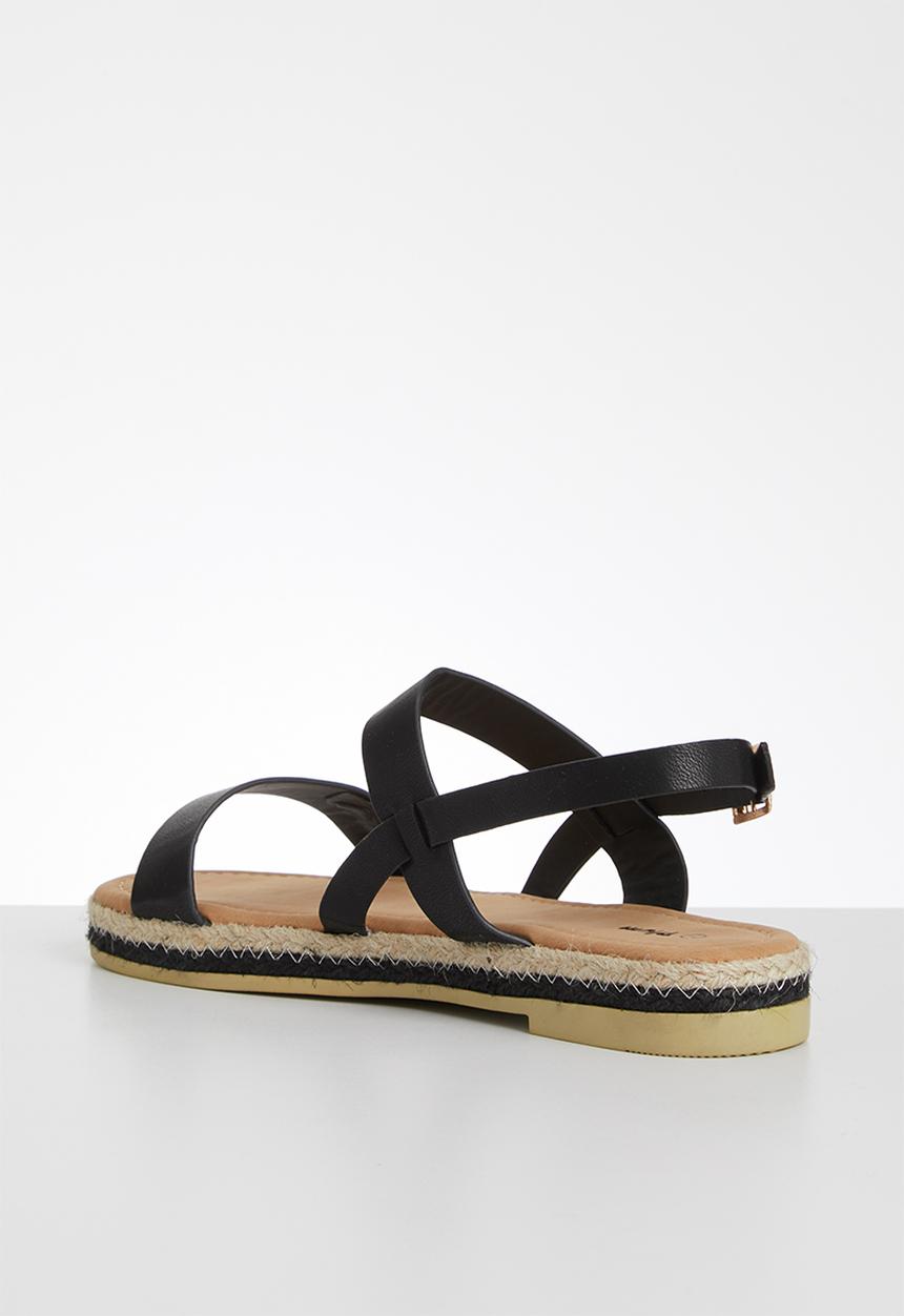 Plum - Katie sandal - black