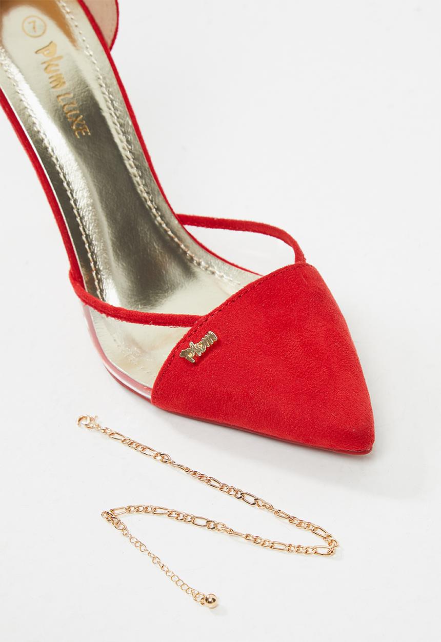 Plum - Inaya heel - red