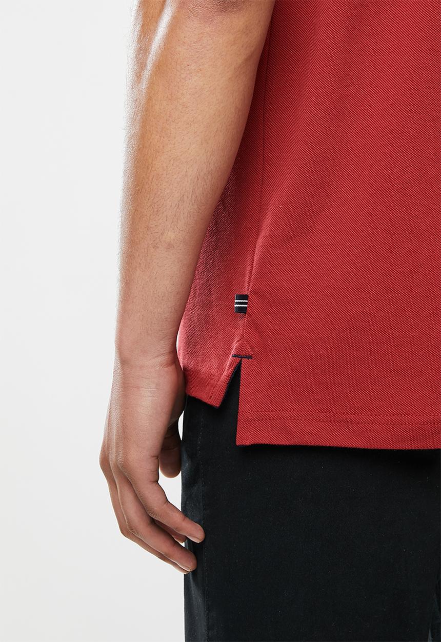 Nautica - Classic fit deck polo - red