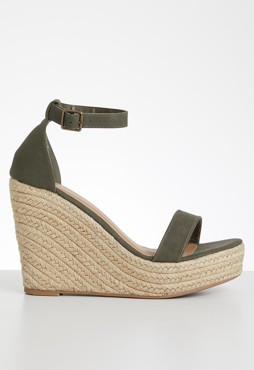 Cotton On - Amethyst espadrille wedge - khaki