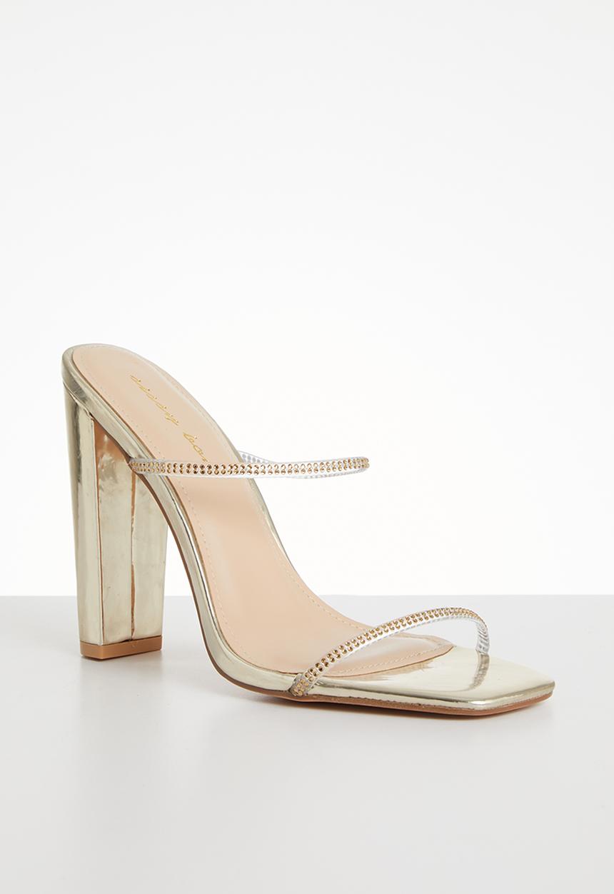 SISSY BOY - Friday night shimmer heel - light gold