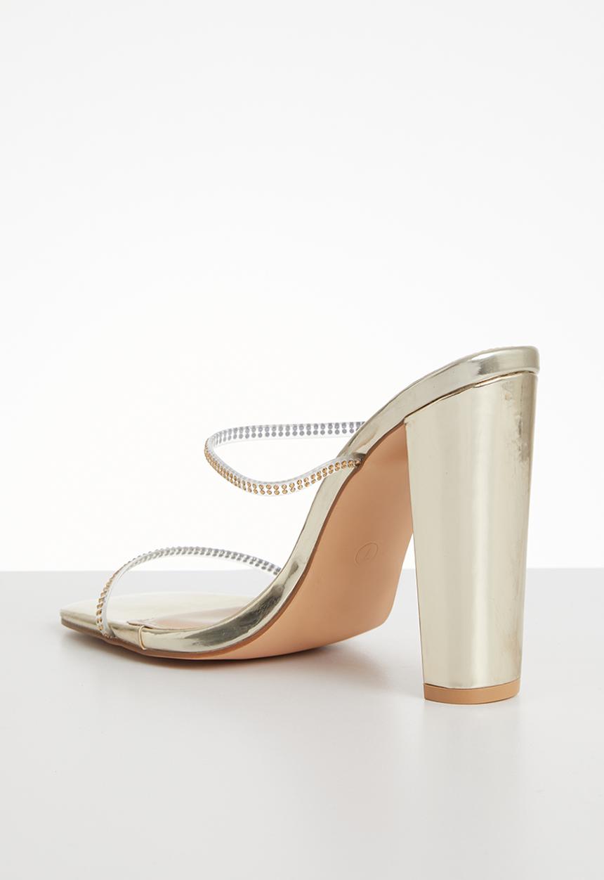SISSY BOY - Friday night shimmer heel - light gold
