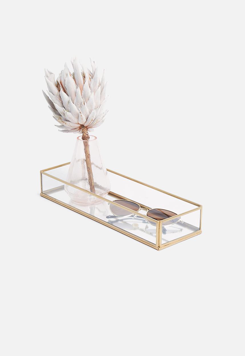 Sixth Floor - Glass tray - gold