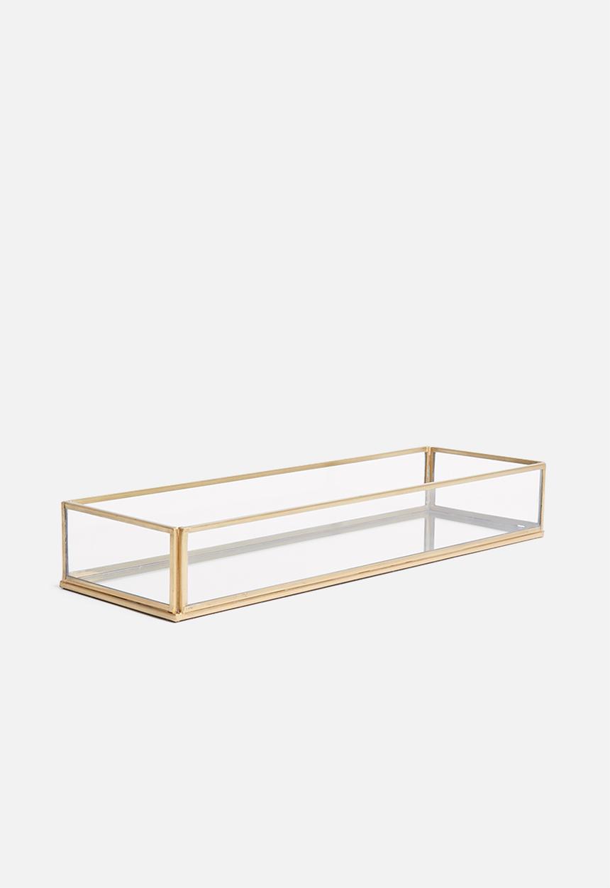 Sixth Floor - Glass tray - gold
