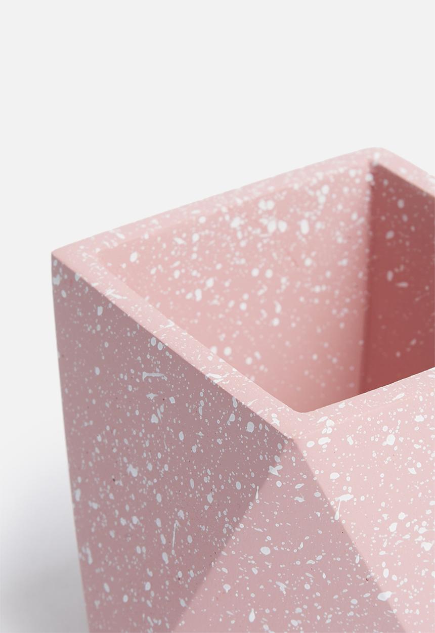 Sixth Floor - Terrazzo desk planter - pink