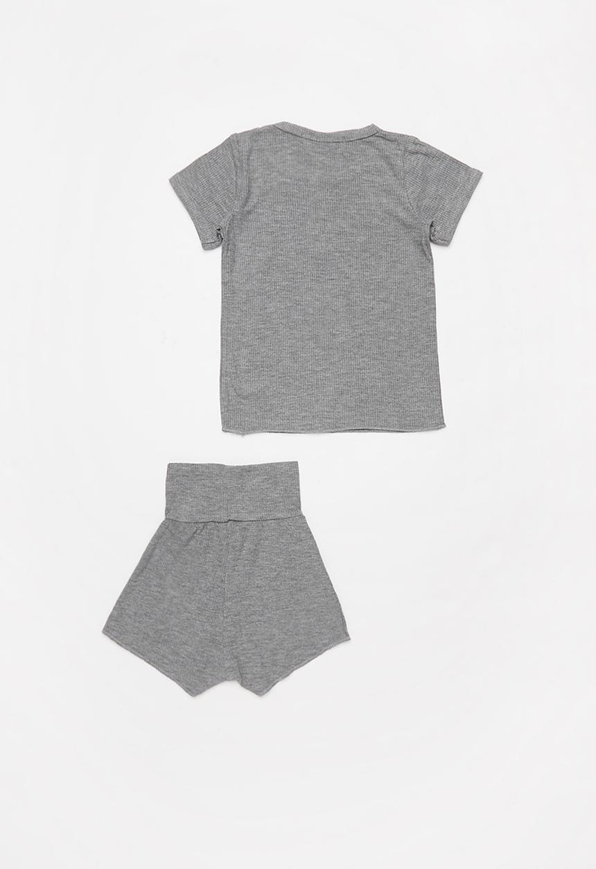 Baby Star - Unisex 2 piece set - grey 