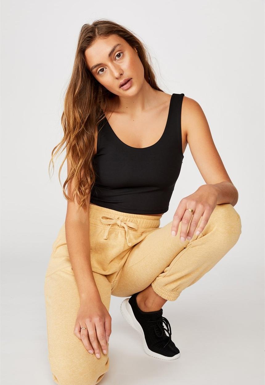 Cotton On - Lifestyle scoop back vestlette - black