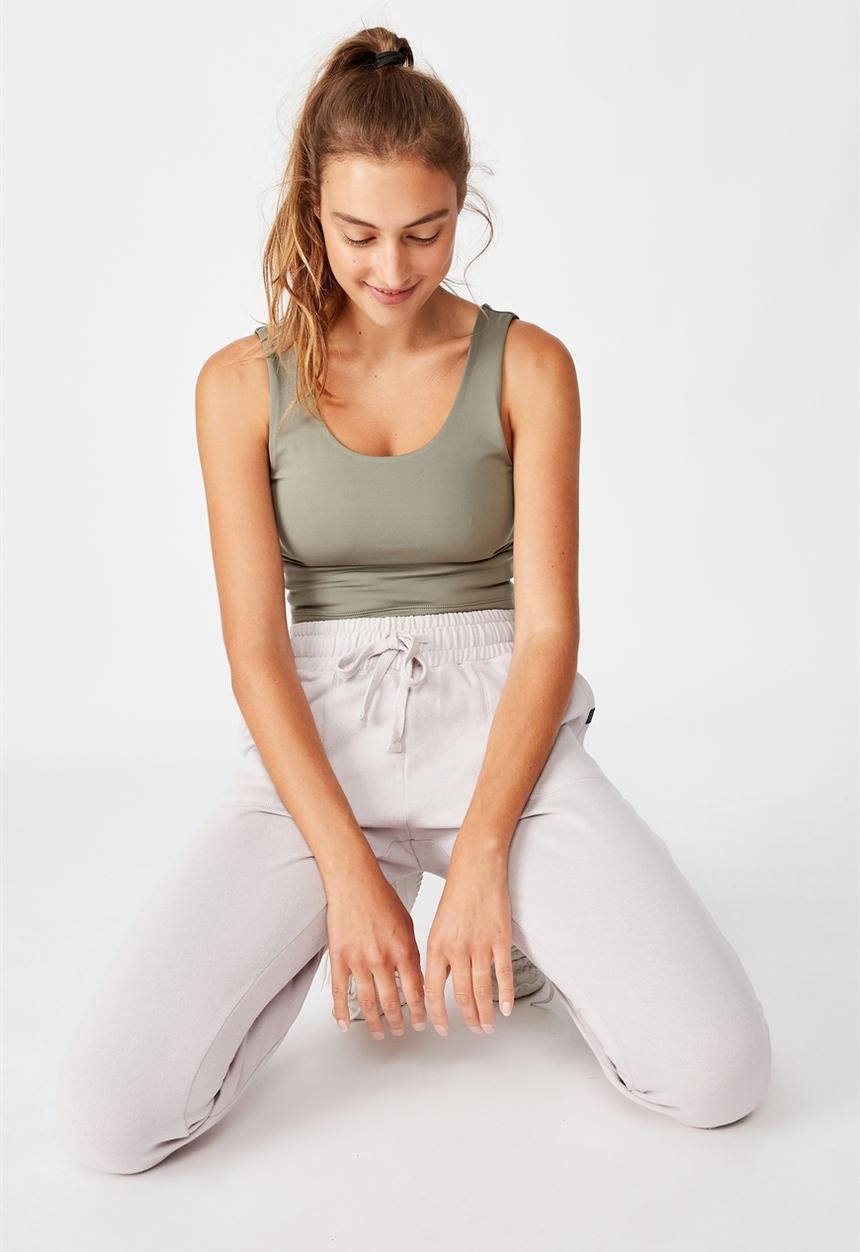 Cotton On - Lifestyle scoop back vestlette - steely shadow