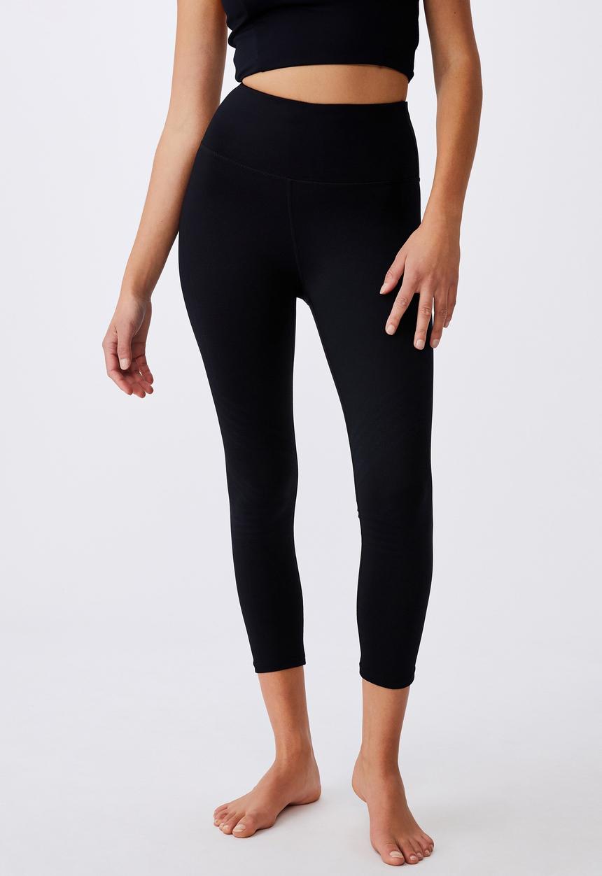 Cotton On - Jacquard stripe 7/8 tight - black