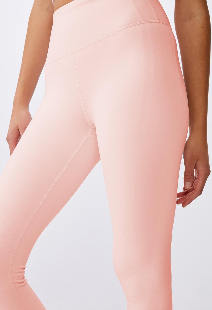 Cotton On - Jacquard stripe 7/8 tight - pink sherbet