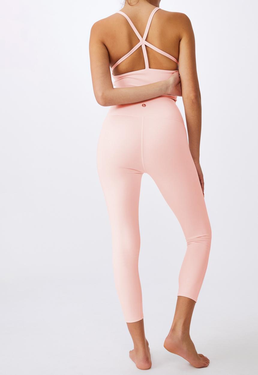 Cotton On - Jacquard stripe 7/8 tight - pink sherbet