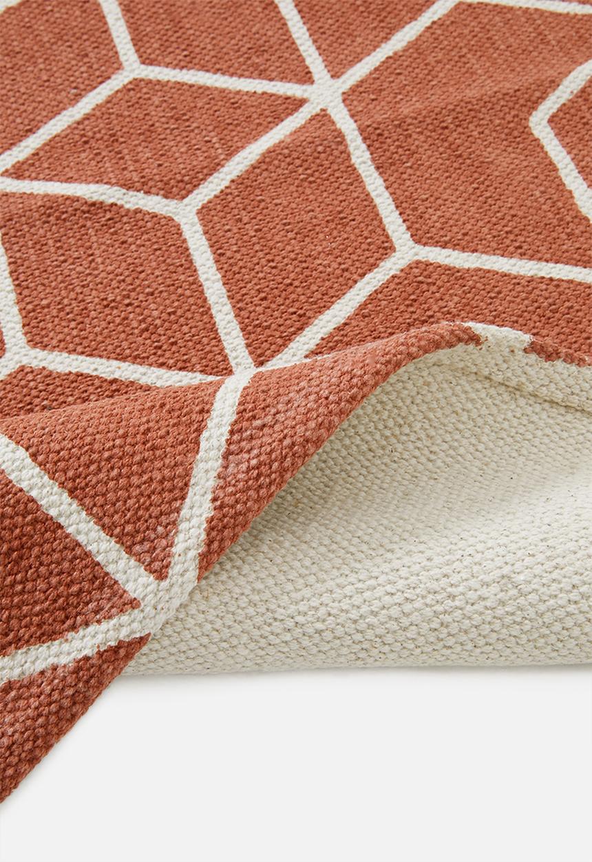 Sixth Floor - Cube printed runner - rust