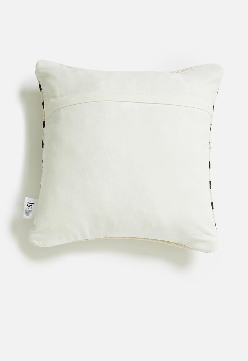 Sixth Floor - Jasp cushion cover - black & cream