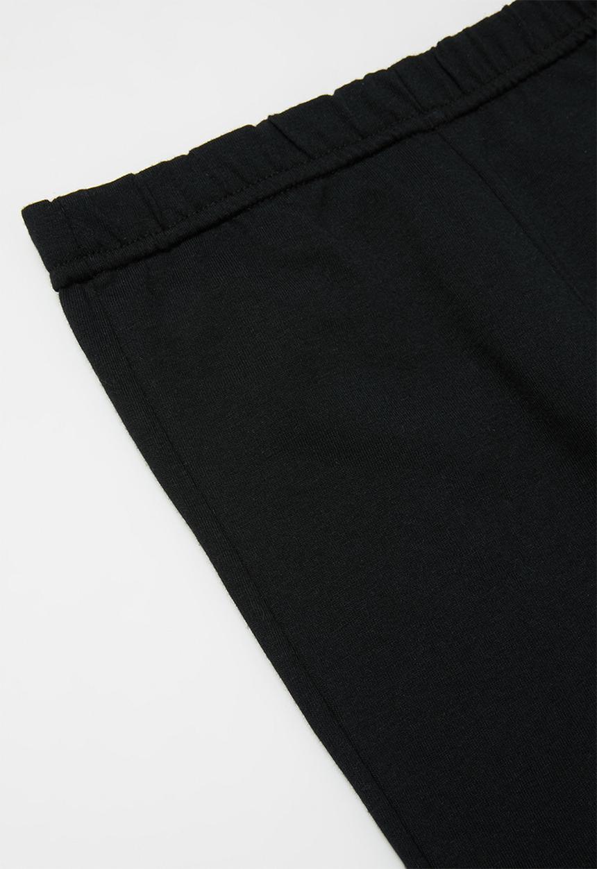 Pop Candy - Pants & short sleeve tee pj set - grey & black 
