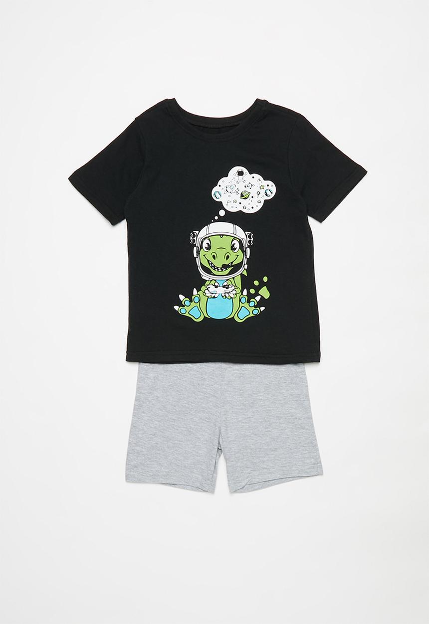 Pop Candy - Shorts & short sleeve tee pj set - multi