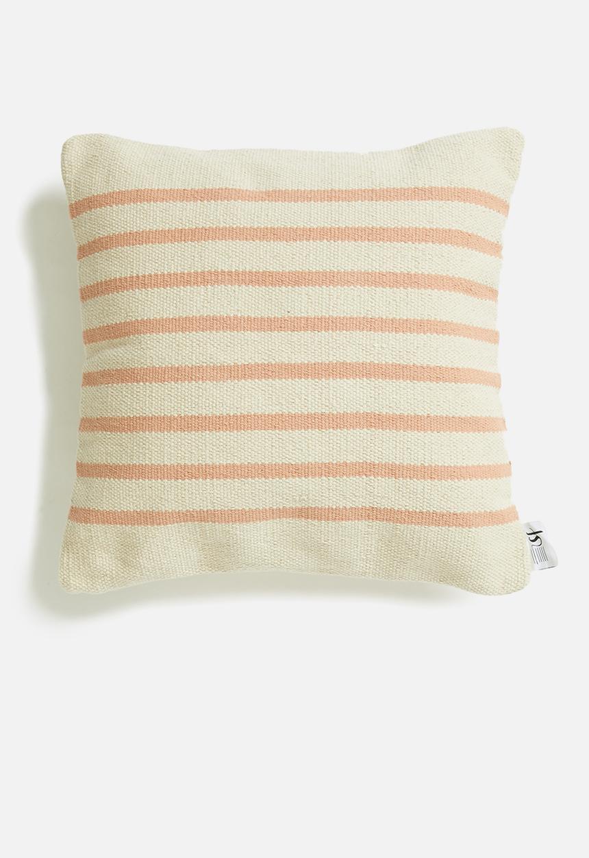 Sixth Floor - Jasp cushion cover - peach & cream