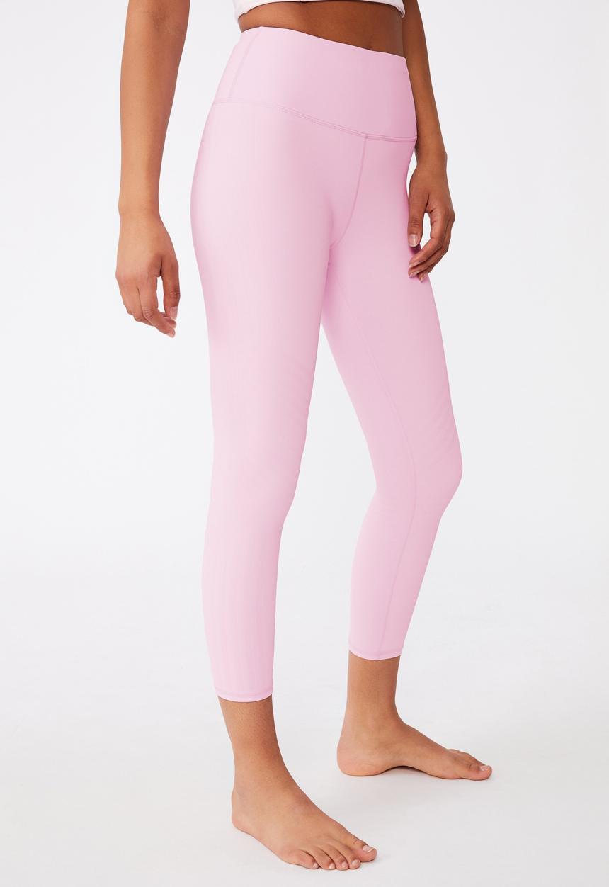 Cotton On - Jacquard stripe 7/8 tight - blossom