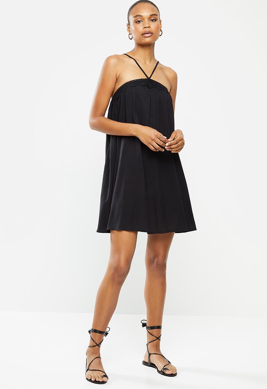 MILLA - Halter trim mini - black