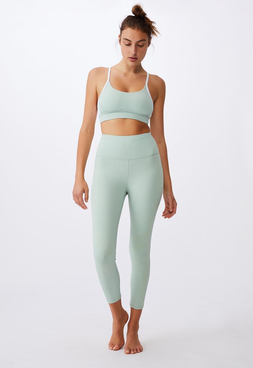Cotton On - Jacquard stripe 7/8 tight - mint chip