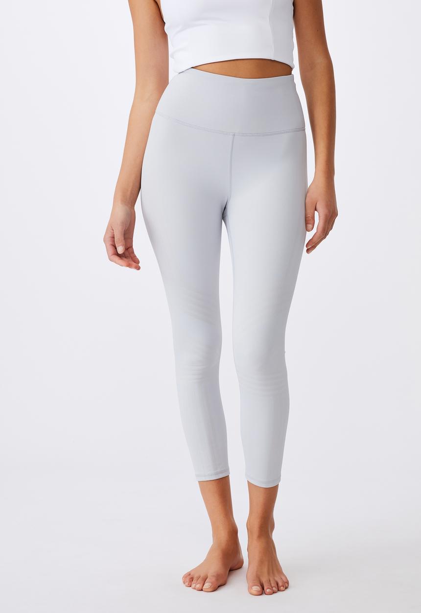 Cotton On - Jacquard stripe 7/8 tight - light grey