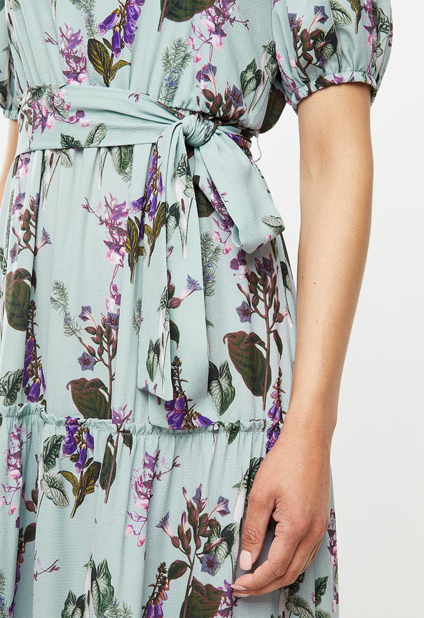 edit - Square neck femme tier midi - multi