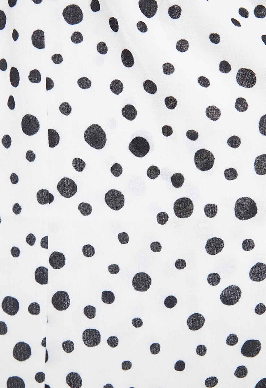 edit - Square neck femme tier midi - white & black