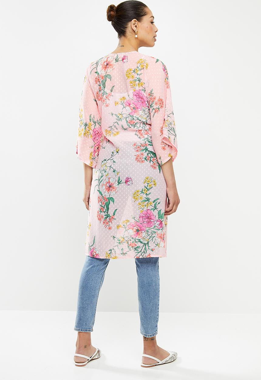 edit - Sheer shacket - pink