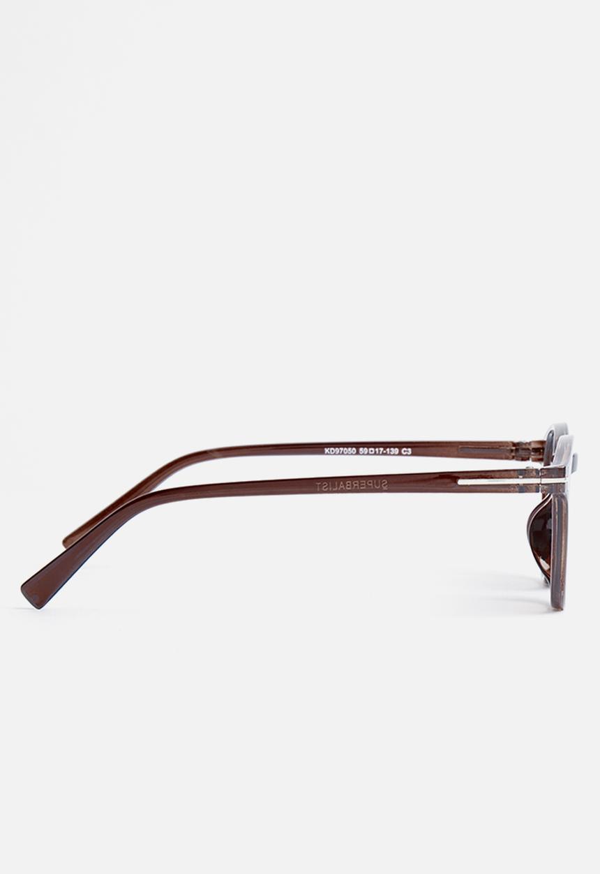 Superbalist - Billie round sunglasses - brown