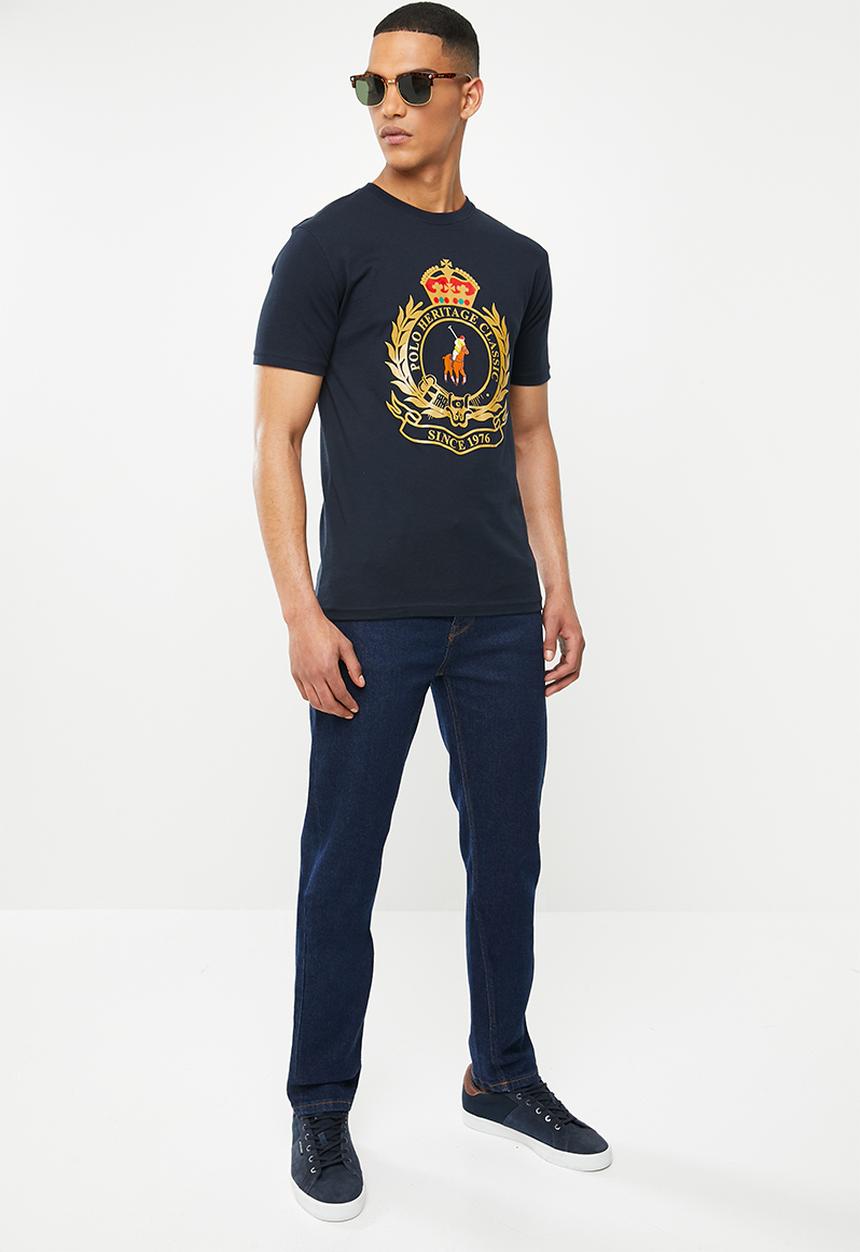 POLO - Julias big crest crew neck tee - navy