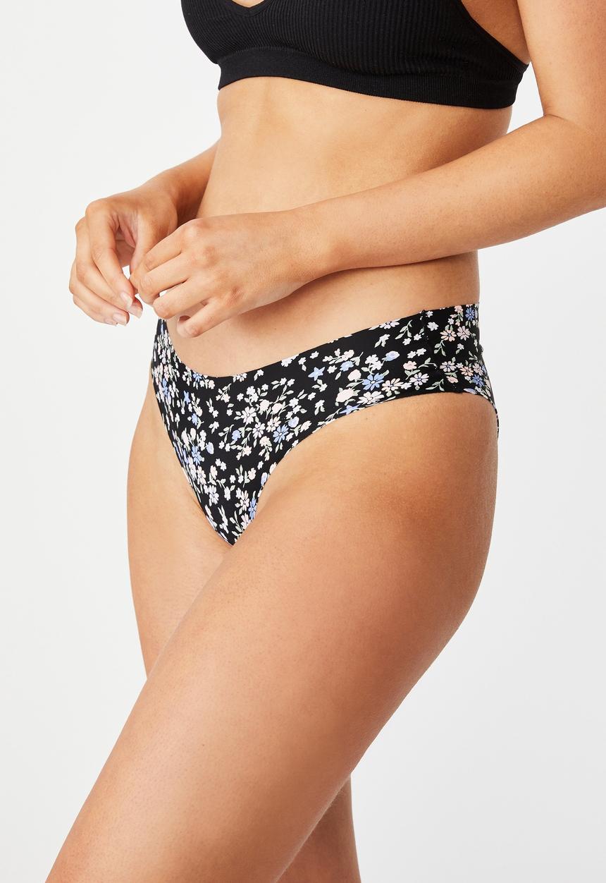 Cotton On - The invisible bikini brief - black 
