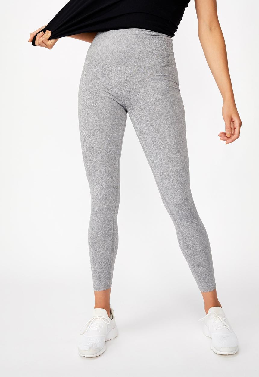 Cotton On - Active high waist tight - mid grey marle